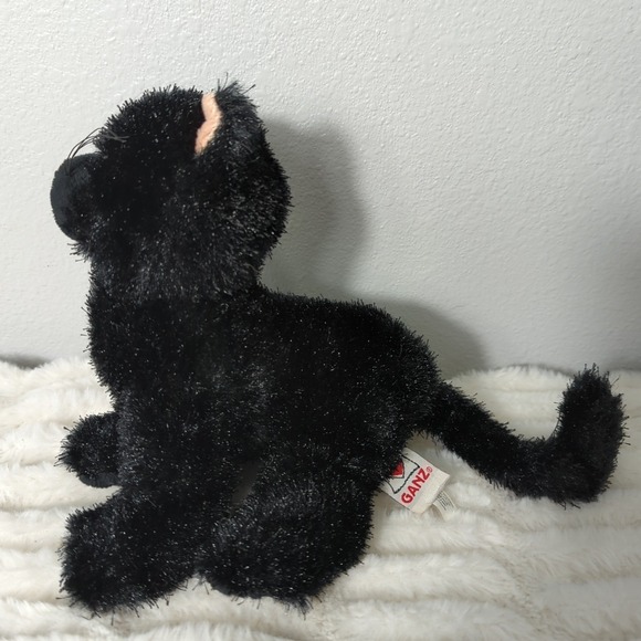 Ganz Webkinz Black Cat HM 135 8" Plush Stuffed Animal NO CODE - Picture 5 of 8